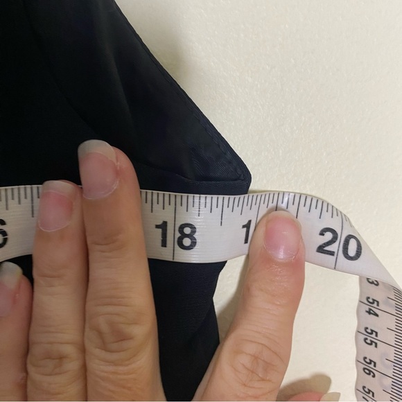 JONES NY Size 10 Dress elegant Cocktail Black V-Neck Embroidered Vintage Women - Picture 8 of 11